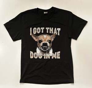 I Got That Dog in Me Chihuahua Graphic Tee, M - Black (1 each)